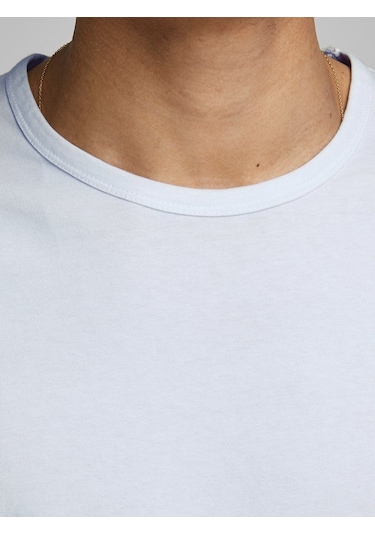 Jack & Jones Jack Jones Basic O-Neck Tee S/S Noos Erkek Beyaz Tshirt 12058529- Beyaz