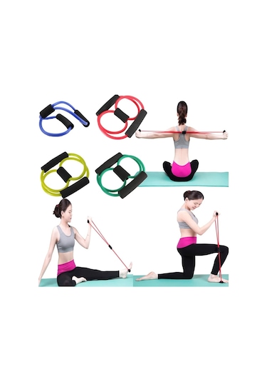Pilates, Egzersiz Direnç Lastiği Çok Renkli