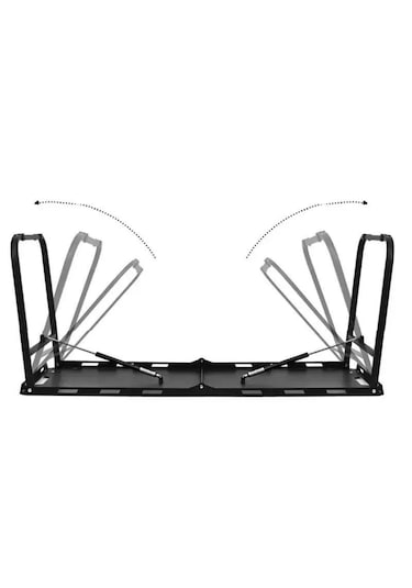 Hidrolik Otomatik Katlanır Kamp Ve Piknik Masası Taşınabilir, Hafif Ve Elde Taşınabilir Siyah