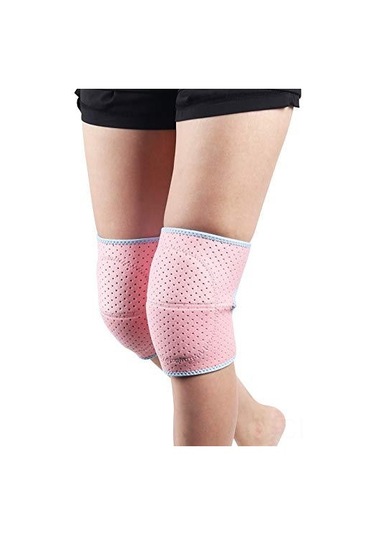 Konesam Erkek Kadın Dans Spor Koruyucu Dizlikleri - Kalın Sprey Yastık - Çarpma Dürtme Koruması - Pembe 2 Adet Pembe