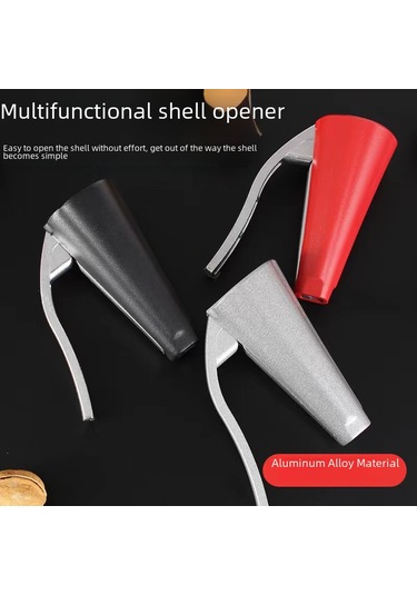 Konesam Fon Shape'lı Çekirdek Açıcı: Fıstık, Ceviz, Antep Fıstığı Kabuk Açma Aracı - Dayanıklı Mutfak Gereci Parlak Gümüş