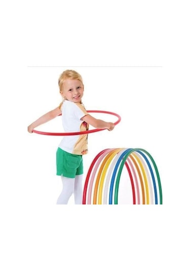 Renkli Hulahop Jimnastik Çember 10 Adet 60 CM
