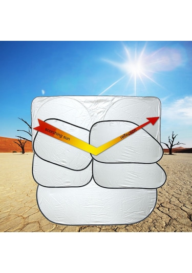 M İçin Katlanabilir Araba Ön Cam Güneşliği