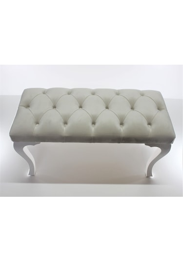 Krem Chester Model Babyface Kumaş Bench&koltuk&tabure&pofuduk Yatak Odası Takımı Ucu&önü Puff