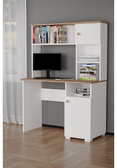 Meta Çalışma Masası Atlantik Çam Beyaz Atlantik Çam Beyaz