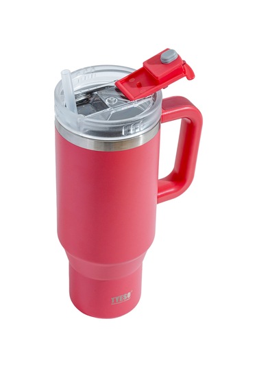 Tyeso Qq Termos Sızdırmaz Pipetli Çift Duvarlı Vakumlu 900ml TS-8866K