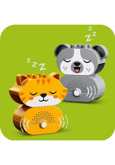 LEGO® Duplo 10977 Sesli İlk Yavru Köpeğim ve Yavru Kedim 22 Parça