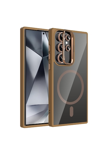 Nihcase Samsung Uyumlu Galaxy S24 Ultra Kılıf Etro Standlı Lens  Kapak