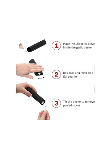 Premium Sarımsak Ezici Ve Limon Rendesi Siyah İkili Çok Renkli