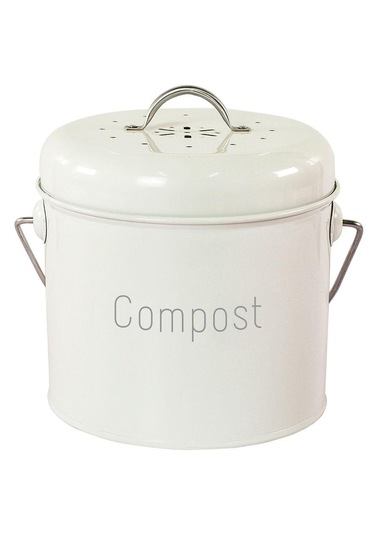 Homyl 3l Bahçe Kompost Kutusu Tezgahı Kapalı Kapaklı Kovası