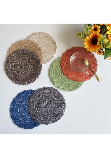 4 Adet Dokuma Amerikan Servisi Isı Yalıtım Matı Yuvarlak Masa Matları Yemek Masası Tencere Altlığı Bardak Altlığı Parti Düğün Ev Dekorasyon Aksesuarları 4 Adet Yeşil, Yuvarlak D18cm Diğer 4 Adet Dokuma Amerikan Servisi Isı Yalıtım Matı Yuvarlak Masa Matları Yemek Masası Tencere Altlığı Bardak Altlığı Parti Düğün Ev Dekorasyon Aksesuarları 4 Adet Yeşil, Yuvarlak D18cm Diğer