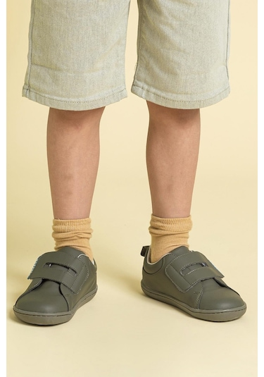 Smart Walker Casual Süper Mat Haki Barefoot Çocuk Ayakkabı Haki