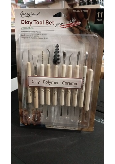 Giorgione Seramik Ebeşuar Detay Seti 11li Karma Set Clay Tool Set