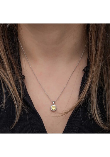 Blackcraft 925 Ayar Gümüş Sarı Baget Taşlı Kadın Set Bc-831993 Beyaz