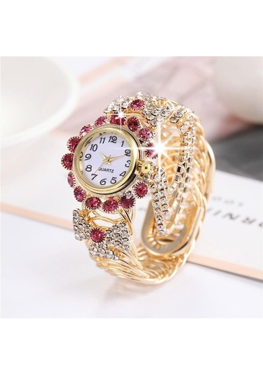 Yingfu Yeşil Kadın Taklidi Kuvars İzle Bilezik Saatler Kol Saati Çok Renkli