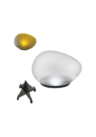 Geeksen Güneş Enerjili Çakıl Şekilli Bahçe Lambası - Ip55 Su Geçirmez 8 Saat Süreli Isınak Sarı Işık, Çok Amaçlı Bahçe Ve Çevre Aydınlatması Sarı