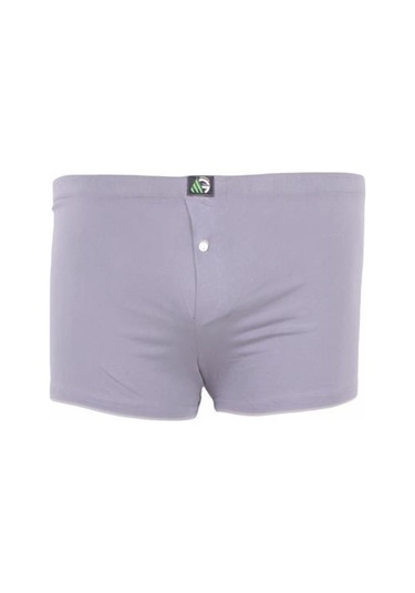 Starbattal Erkek Büyük Beden Düğmeli Uzun Paça Boxer 11907 Grı - 5Xl Gri