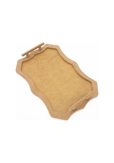 Na Neşeli Ahşap Sunum Tepsisi Dikdörtgen Desenli Ahşap Kulplu Kulplu Tepsi.küçük Boy .ham Ahşap Boyama.ahşap Boyası Boyanabilir Ham Ahşap