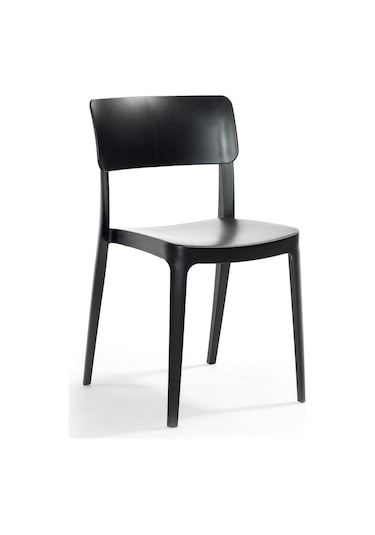 Novussi Pano Bahçe Balkon Sandalyesi Siyah | ID6186 - 6'lı Set Siyah