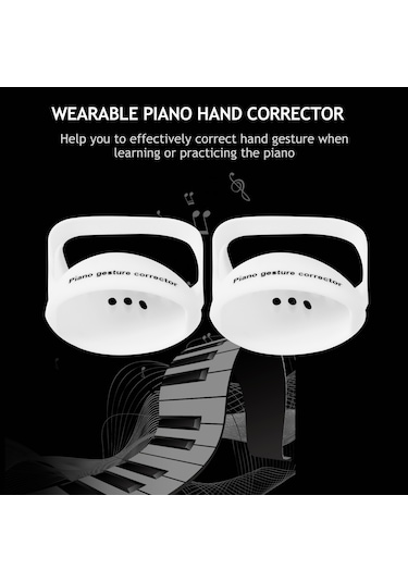 Tremolo Giyilebilir Piyano El Düzeltici Silikon Piyano El Ortez Cihazı Piyano Başlangıç Seviyesi İçin Piyano El Hareketi Düzeltici