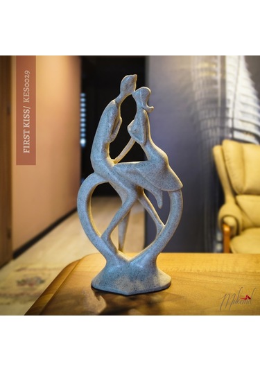 Sevgililer Günü Biblosu: Öpüşen Aşıklar Dekoratif Obje Ev