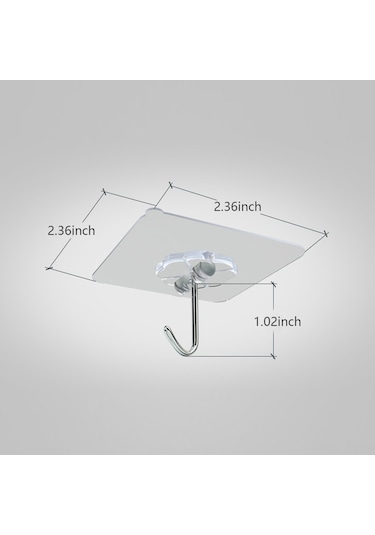 Yaozixa "16 Adet Yapışkan Askı - 10kg Taşıma Kapasiteli, Su Geçirmez Paslanmaz Çelik Kancalar" Diğer