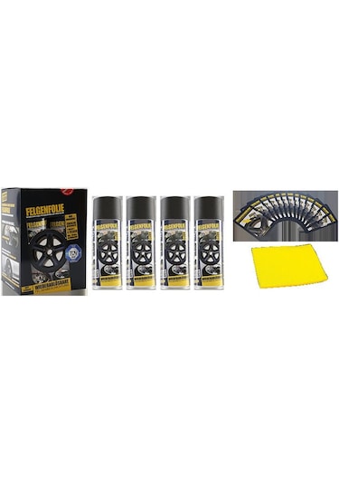 Jant Folyo 4Lü Set - Mat Siyah