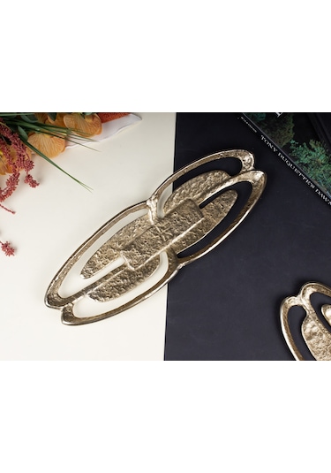 Festıve Oval Meyvelık Gold 36x14 Cm