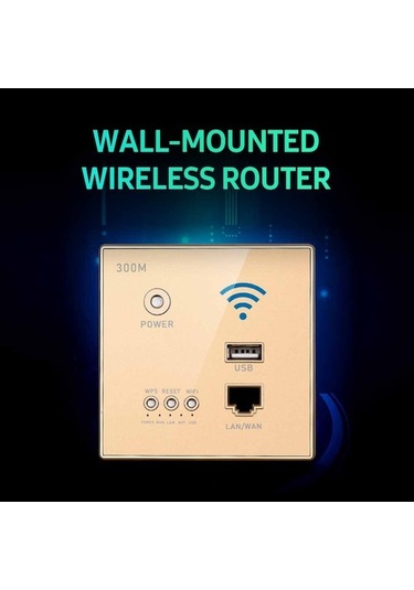 Novahub 300mbps Duvar Tipi Wifi Erişim Noktası - Wps Şifreleme & Usb Kablosuz Router
