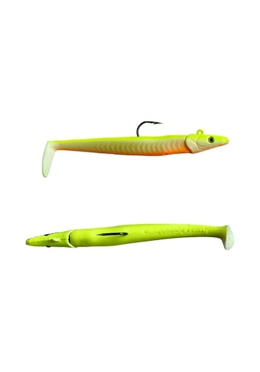 Savage Gear Lb Sandeel 10cm 21gr Hazır Silikon Suni Yem Lemon Back
