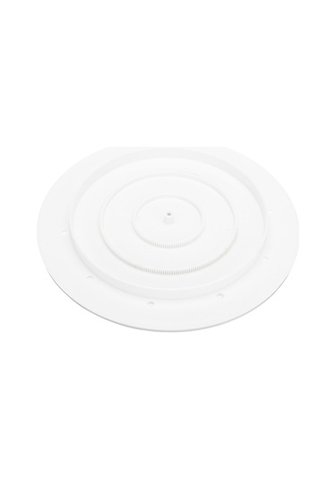 Yuvarlak Beyaz Kadife Elektrik Motorlu 360 Dönen Beyaz Diğer