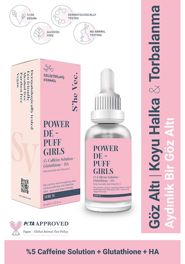 She Vec Göz Altındaki Halkalar &Torbalanmalarda Etkisi Kanıtlanmış Antioksidan Formül 30 ML