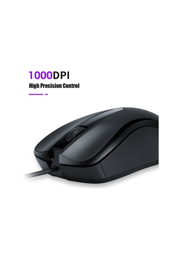 Lemestar T-wolf V12 Usb Sessiz Kablolu Fare - Ergonomik Tasarım, 1000dpı Hassasiyet, Pc/laptop Uyumlu