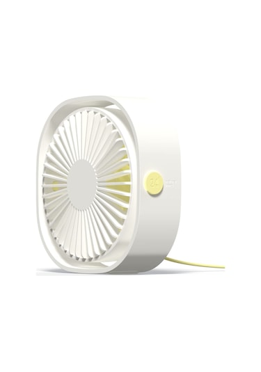 Gajeena Masaüstü Usb Fan, 360 Derece Dönebilen, 3 Seviye Rüzgar Hızı, Sessiz Motor, Mavi