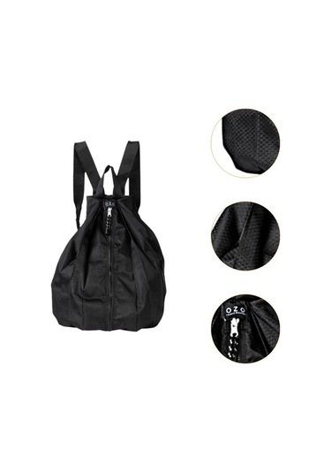 Pazly Açık Hava Spor Sırt Çantası Katlanır Seyahat Çantası Siyah Renk Siyah
