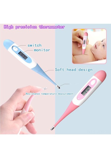 Geeroyoo "13 Parçalık Premium Bebek Bakım Seti - Termometre, Tırnak Makası Ve Saç Fırçası Dahil"