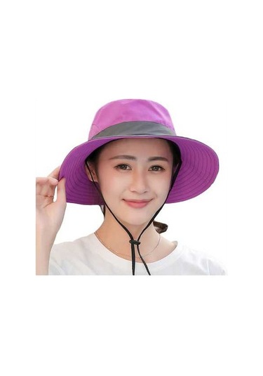 Artfulabode Ve Ve Skycity Şapka Poni Outdoor Koruyucu Kayışı Katlanabilir İle İdeal İçin Hafif Güneş Diğer Deliği Çene Ayarlanabilir Aktiviteler - Es Çok Renkli