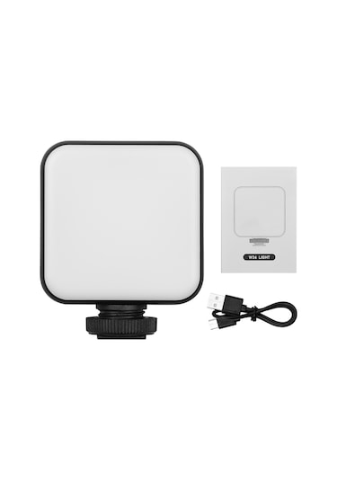 Samdoo Andoer W36 Led Fotoğraf Işığı 5600k 5 Seviye Parlaklık Ayarı 3 Soğuk Ayaklı Üst 1200mah Pil İle Kamera/tripoda Uyumlu