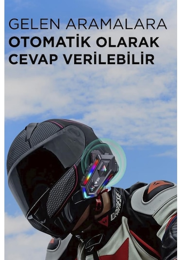 Torima Y20 Siyah Bluetooth Intercom Motosiklet Kulaklığı