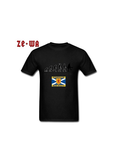 Moda Erkek Tişört Ac Dc Tişörtleri Punk Müzik Tişörtü Hip Hop Üstler Sokak Stili Tişörtler Funky Pamuk Gri Giyim Heavy Metal Tişört Siyah