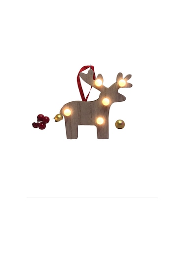 Ren Geyiği Led Işıklı Yılbaşı Ağaç Süsü
