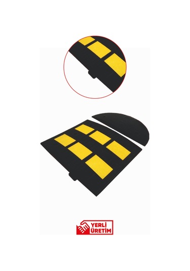 12116 Yk Kauçuk Şaseli Yol Kasisi Reflektörlü Profesyonel Hız Kesici