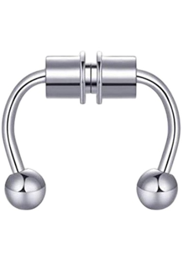 Suntek Kadınlar Için Manyetik Sahte Akrilik-gümüş-1,2x8x3mm Gümüş