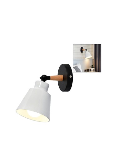 Suntek Magideal Modern Duvar Lambası Yatak Odası Lambası Beyaz