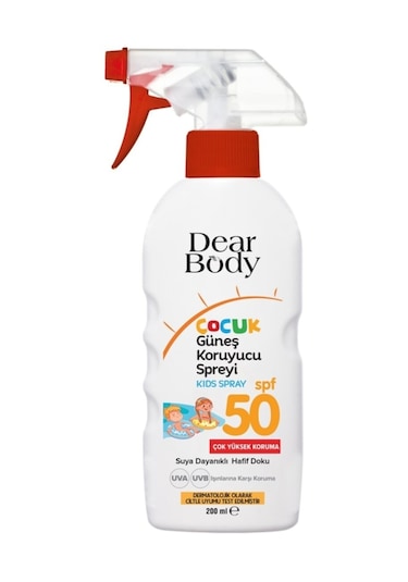 Dear Body Çocuk Güneş Koruyucu Sprey Spf50 200ml 769581116652