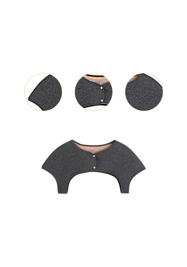 Suntek Giyilebilir Omuz Sargısı Şal Koruyucusu Yaşlı M Koyu Gri