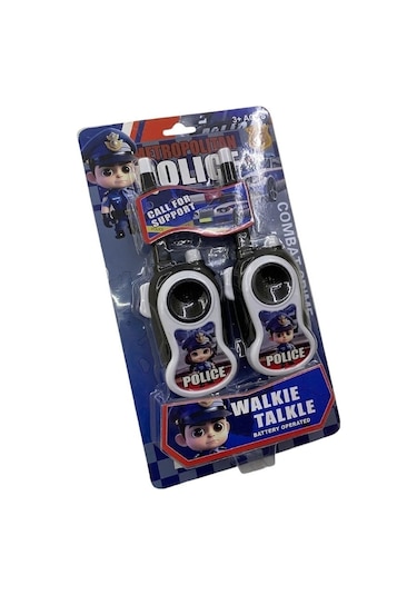 Pilli Polis Telsizi Walkie Talkie Çiftli Set Bas Konuş Özellikli
