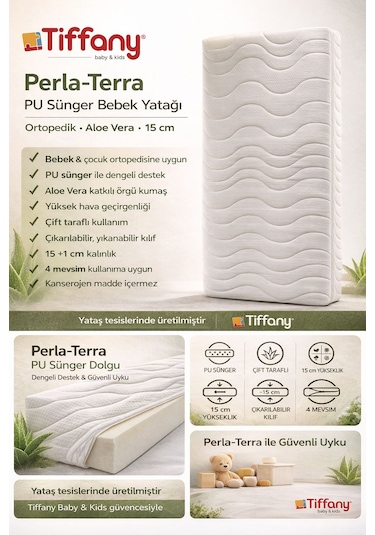 Tiffany Baby & Kids Perla-terra Bebek Yatağı 80x180