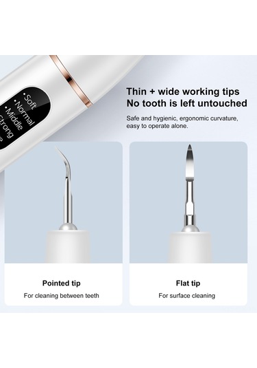 Xindoker G101 Ev Kullanıma Uygun Görünür Ultrasonik Diş Temizleyici - 5 Farklı Mod, Akıllı Diş Bakımı, Plak Ve Taş Kaldırıcı