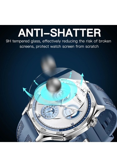 Huawei Watch Gt 5 Pro 42mm 46mm İçin Temperli Cam Ekran Koruyucu Huawei Gt5 41mm Aksesuarları İçin Tam Kaplama Çizilmez Film 5 Adet